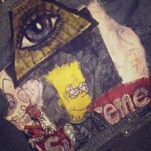 Custom dungaree supreme jacket